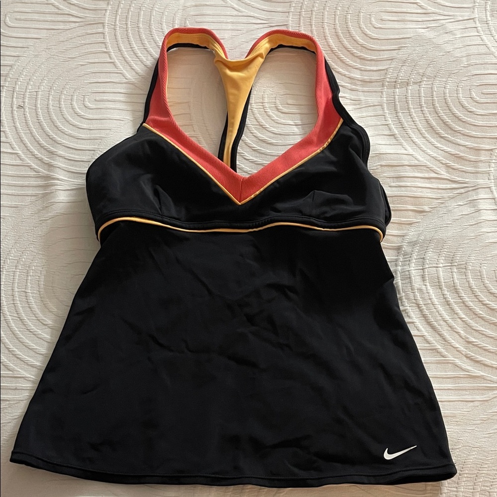 Nike Black Tank with Red and Yellow Trim